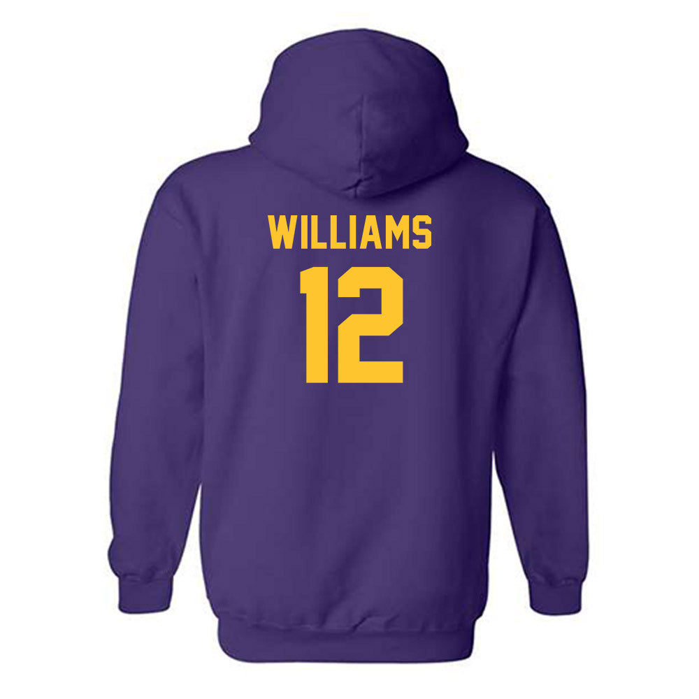 LSU - NCAA Women's Basketball : Mikaylah Williams - Classic Shersey Hooded Sweatshirt-1