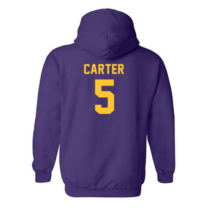 LSU - NCAA Men's Basketball : Cam Carter - Classic Shersey Hooded Sweatshirt