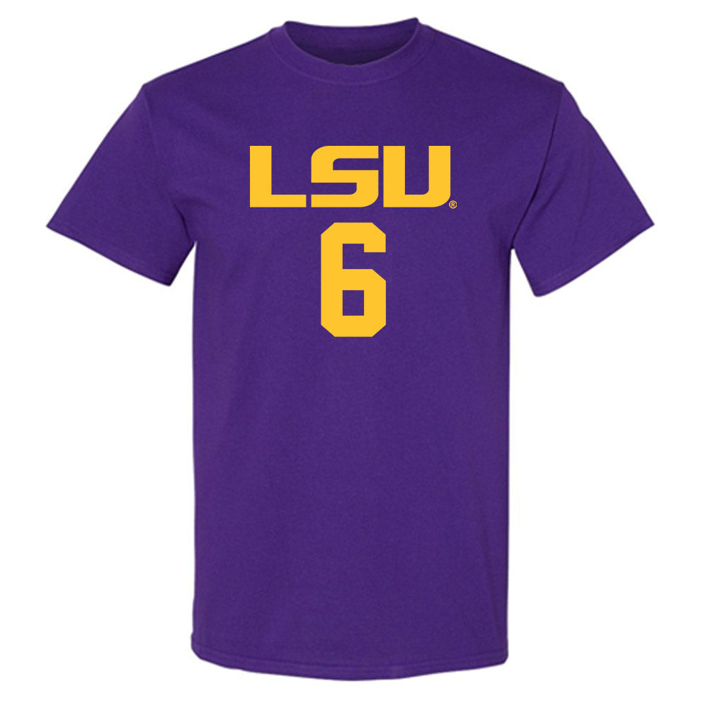 LSU - NCAA Women's Basketball : Divine Bourrage - Classic Shersey T-Shirt-0