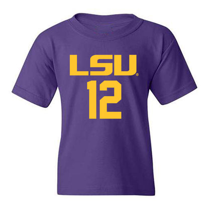 LSU - NCAA Women's Basketball : Mikaylah Williams - Classic Shersey Youth T-Shirt-0