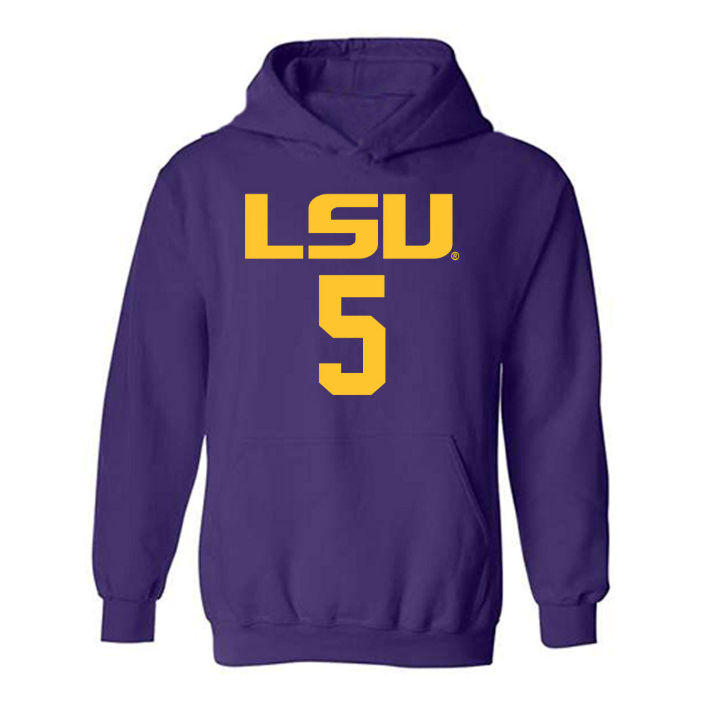 LSU - NCAA Men's Basketball : Cam Carter - Classic Shersey Hooded Sweatshirt