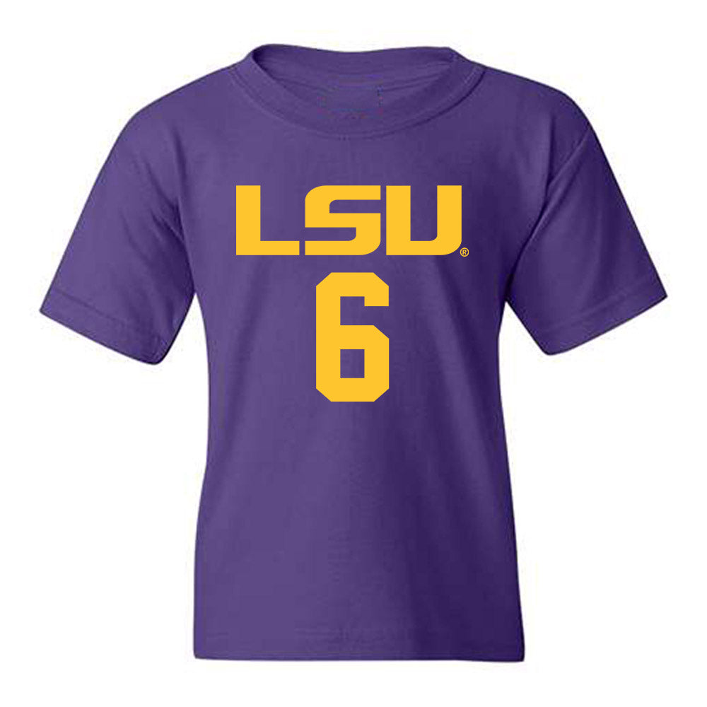 LSU - NCAA Women's Basketball : Divine Bourrage - Classic Shersey Youth T-Shirt-0