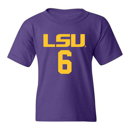 LSU - NCAA Women's Basketball : Divine Bourrage - Classic Shersey Youth T-Shirt-0