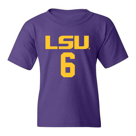 LSU - NCAA Women's Basketball : Divine Bourrage - Classic Shersey Youth T-Shirt-0
