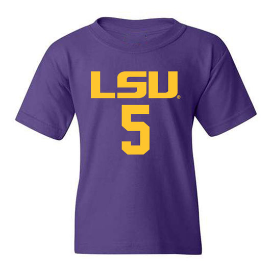 LSU - NCAA Men's Basketball : Cam Carter - Classic Shersey Youth T-Shirt