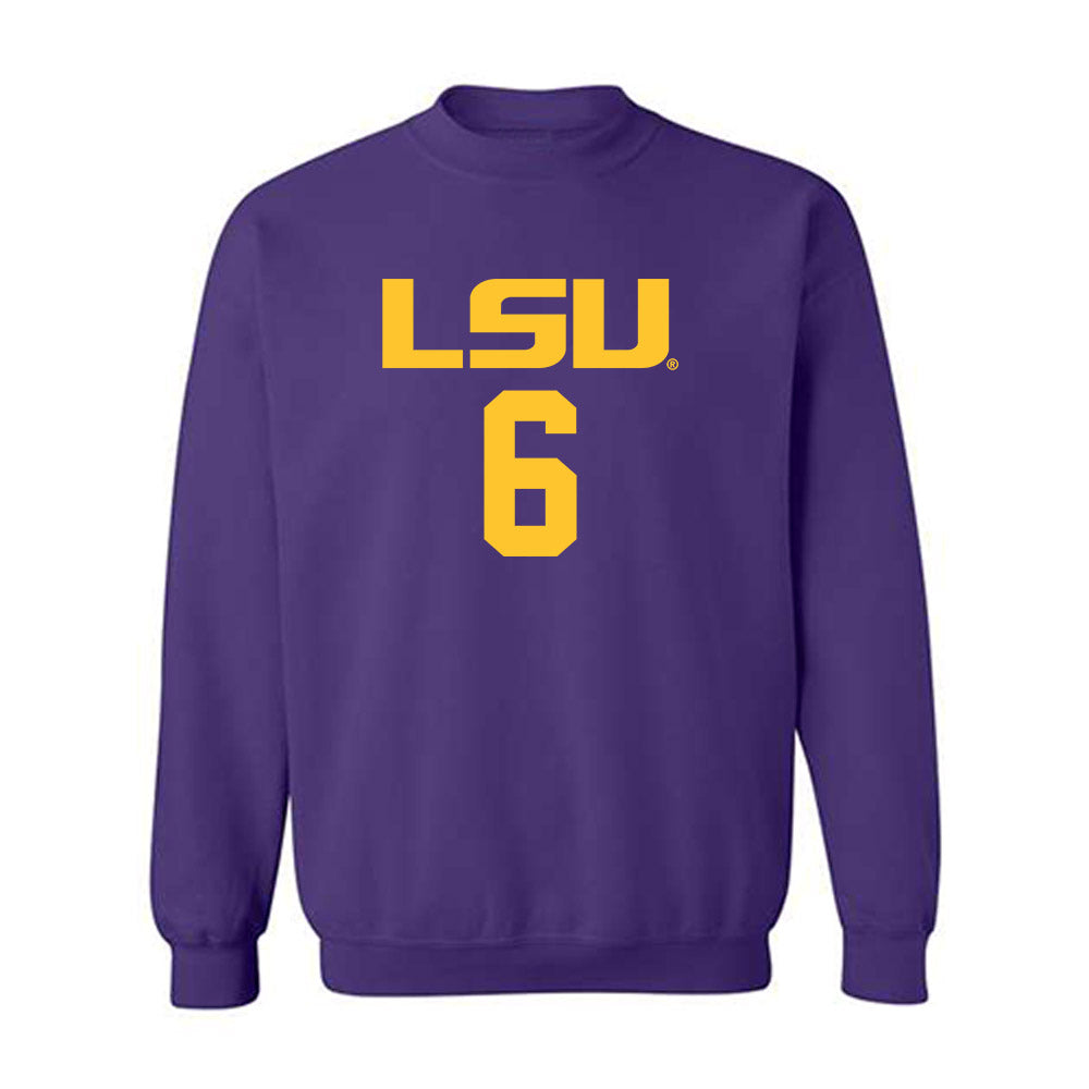 LSU - NCAA Women's Basketball : Divine Bourrage - Classic Shersey Crewneck Sweatshirt-0