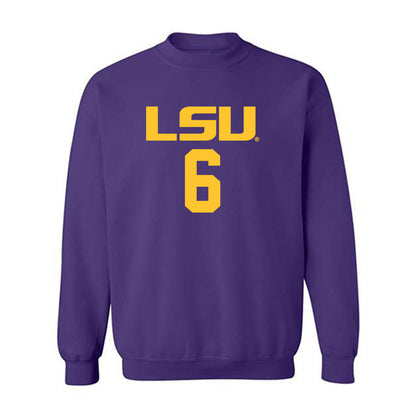 LSU - NCAA Women's Basketball : Divine Bourrage - Classic Shersey Crewneck Sweatshirt-0