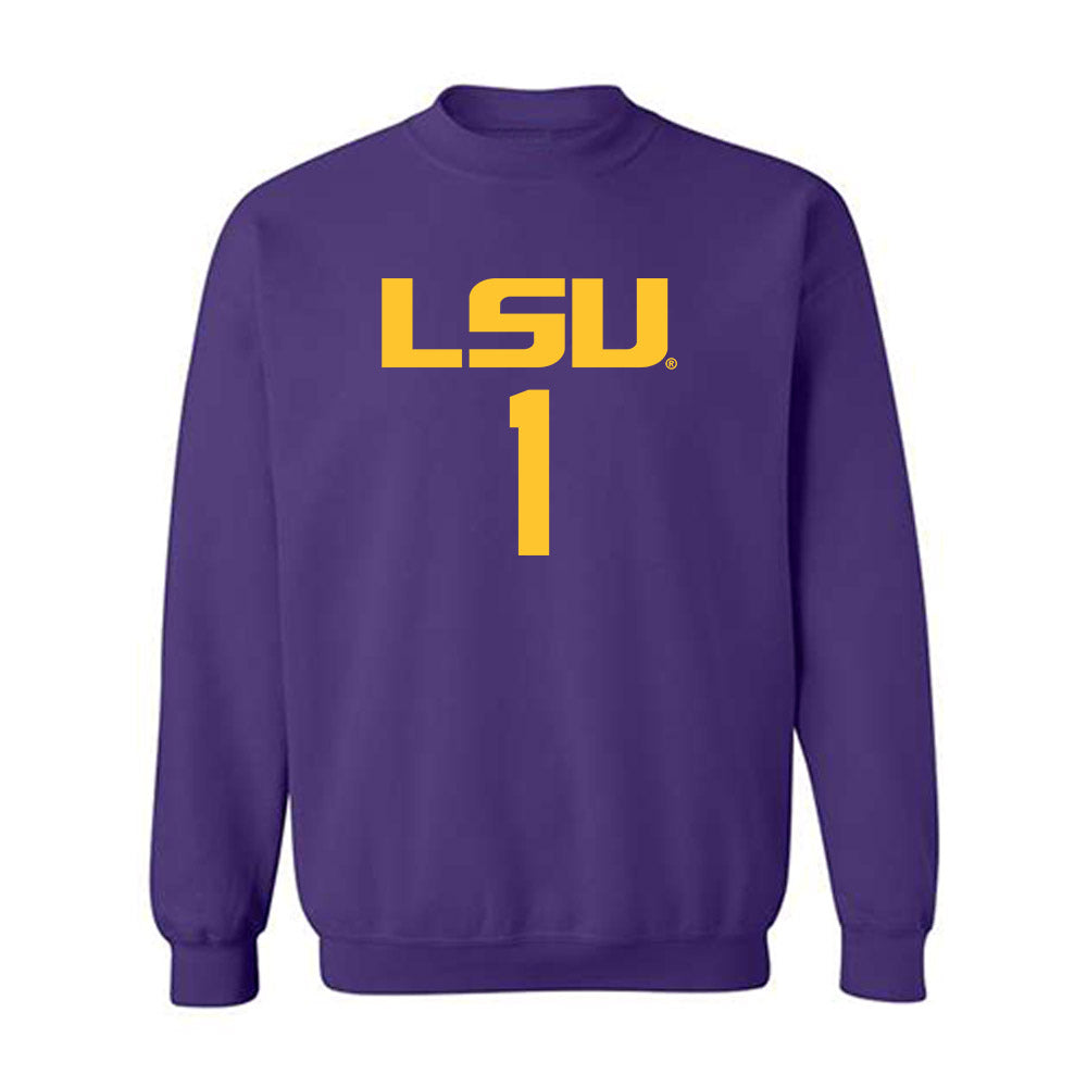 LSU - NCAA Women's Basketball : Amiya Joyner - Classic Shersey Crewneck Sweatshirt-0