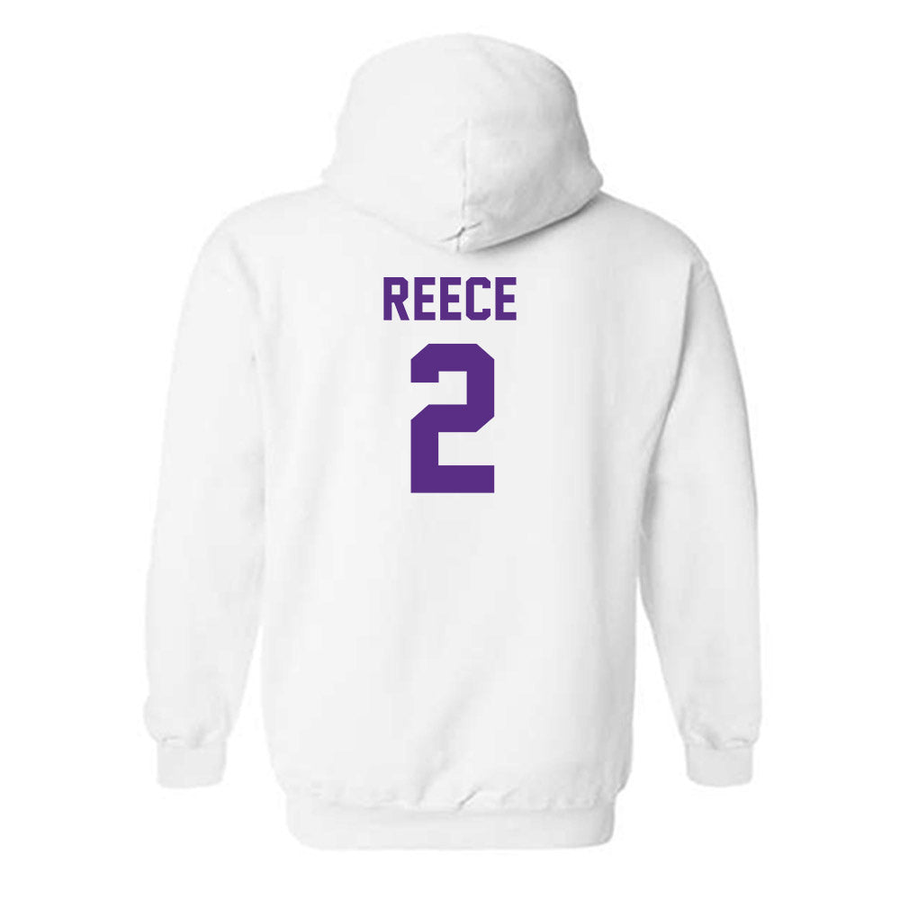 LSU - NCAA Men's Basketball : Jalen Reece - Classic Shersey Hooded Sweatshirt-1