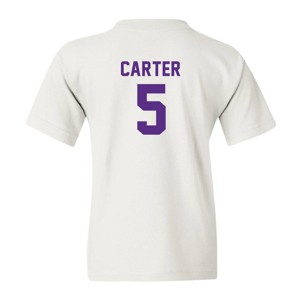 LSU - NCAA Men's Basketball : Cam Carter - Classic Shersey Youth T-Shirt