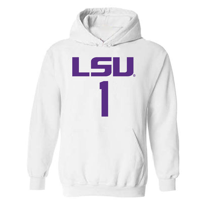 LSU - NCAA Women's Basketball : Amiya Joyner - Classic Shersey Hooded Sweatshirt-0