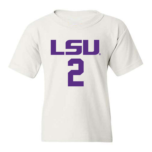 LSU - NCAA Men's Basketball : Jalen Reece - Classic Shersey Youth T-Shirt-0