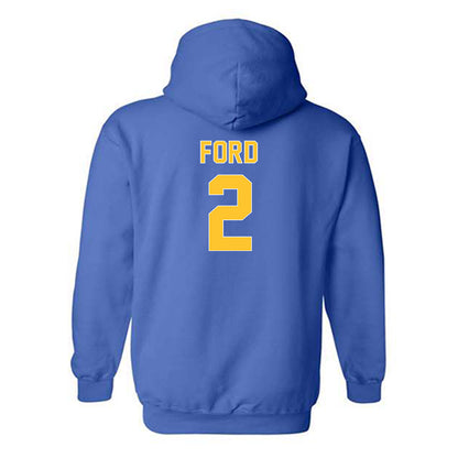 Pittsburgh - NCAA Men's Track & Field : Kendrick Ford - Generic Shersey Hooded Sweatshirt-1
