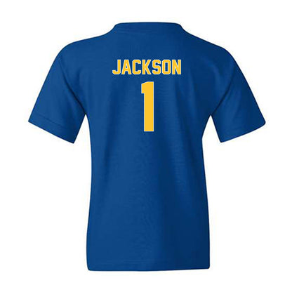 Pittsburgh - NCAA Men's Basketball : Dishon Jackson - Generic Shersey Youth T-Shirt-1