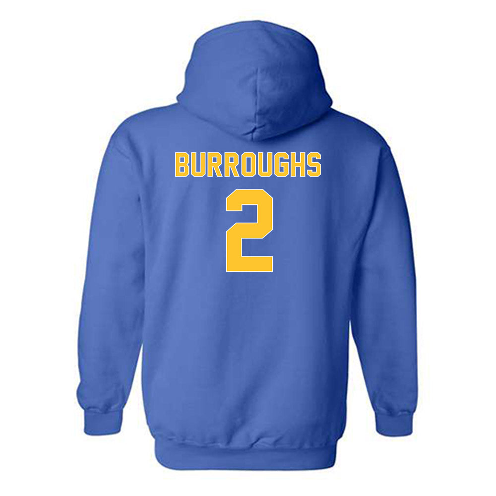 Pittsburgh - NCAA Baseball : Keeton Burroughs - Generic Shersey Hooded Sweatshirt-1