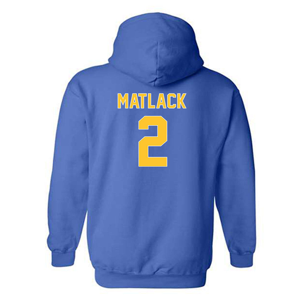 Pittsburgh - NCAA Football : Nate Matlack - Generic Shersey Hooded Sweatshirt