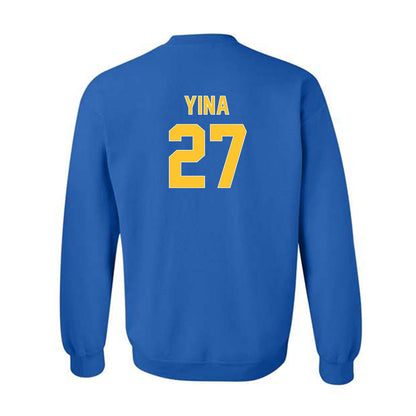 Pittsburgh - NCAA Women's Soccer : Adoo Yina - Generic Shersey Crewneck Sweatshirt-1