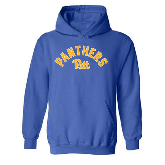 Pittsburgh - NCAA Men's Swimming & Diving : Alan Vergine - Generic Shersey Hooded Sweatshirt-0