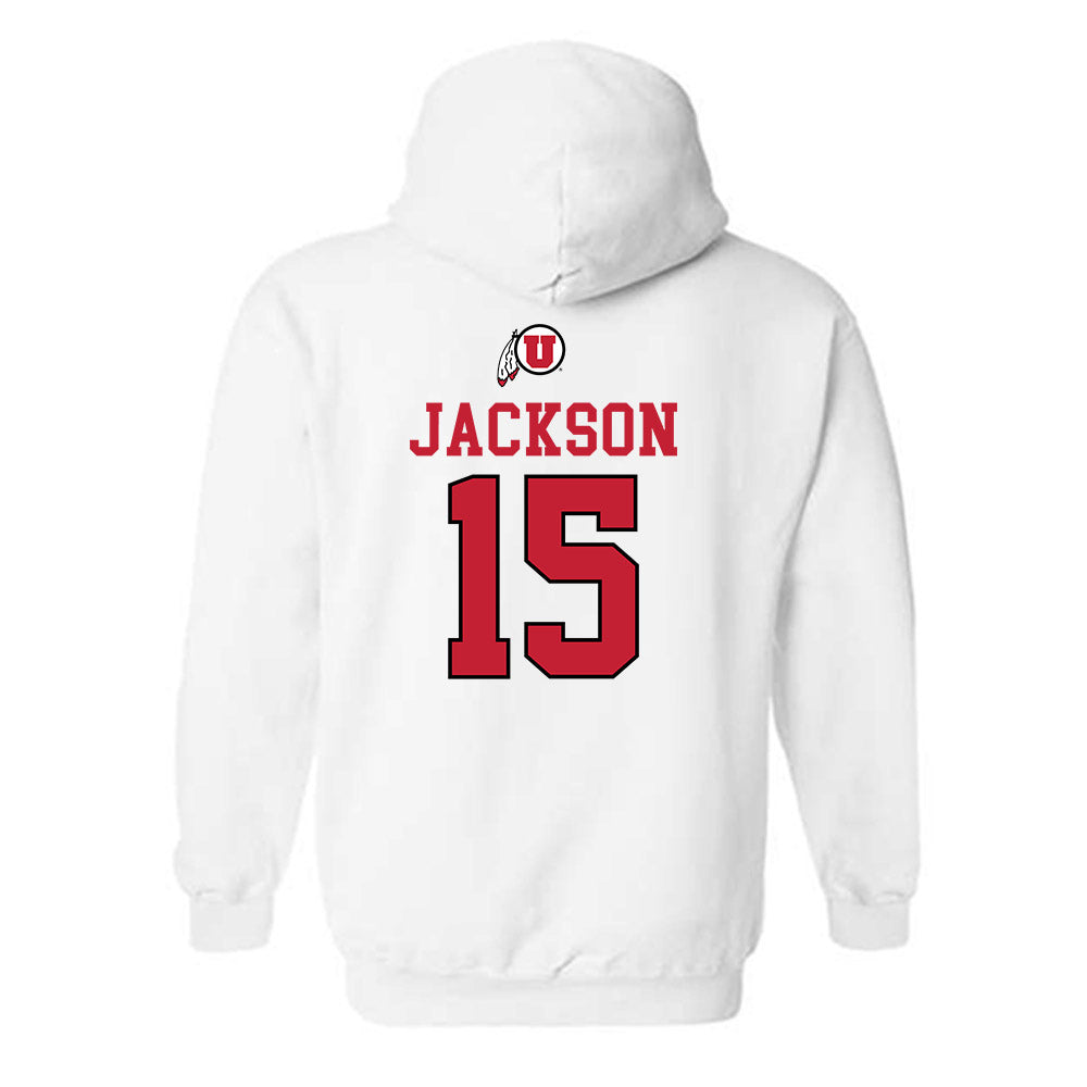 Utah - NCAA Men's Basketball : Alvin Jackson - Sports Shersey Hooded Sweatshirt-1