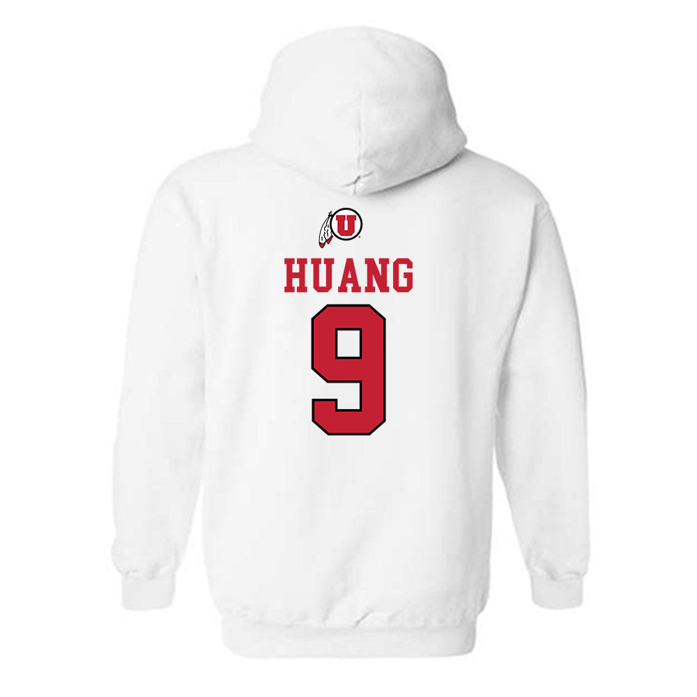 Utah - NCAA Men's Basketball : Jerry Huang - Sports Shersey Hooded Sweatshirt