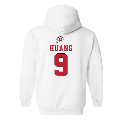 Utah - NCAA Men's Basketball : Jerry Huang - Sports Shersey Hooded Sweatshirt