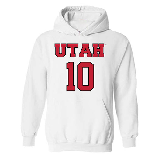 Utah - NCAA Men's Basketball : Jahki Howard - Sports Shersey Hooded Sweatshirt-0