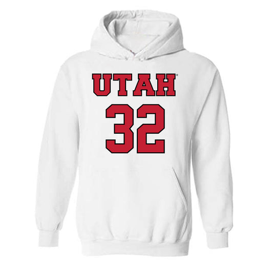 Utah - NCAA Men's Basketball : James Okonkwo - Sports Shersey Hooded Sweatshirt-0