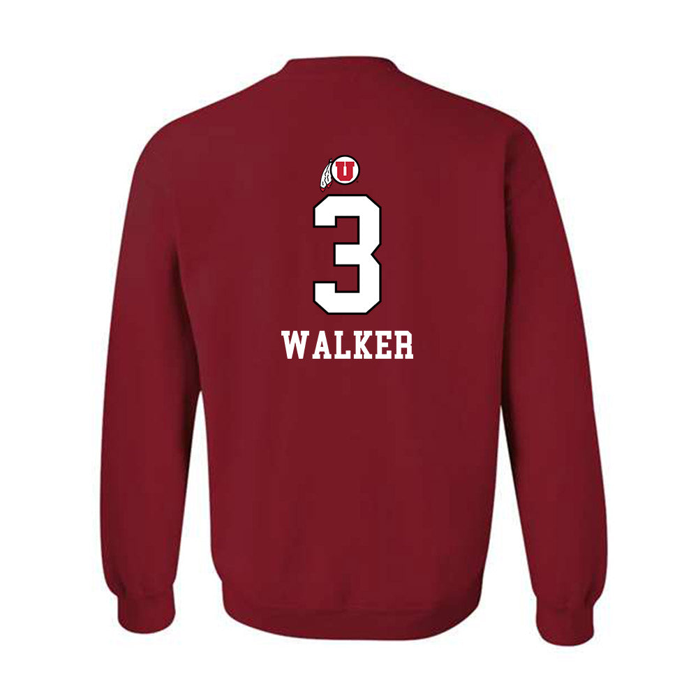 Utah - NCAA Women's Basketball : Brooke Walker - Sports Shersey Crewneck Sweatshirt-1