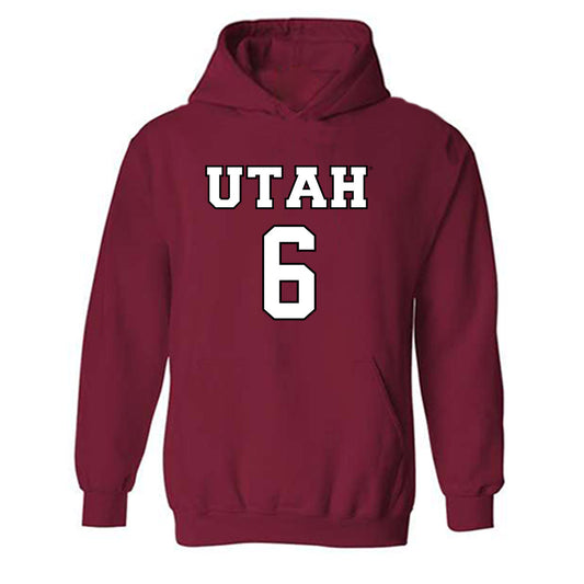 Utah - NCAA Women's Basketball : Evelina Otto - Sports Shersey Hooded Sweatshirt-0