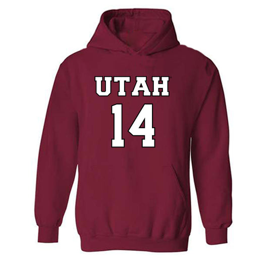 Utah - NCAA Women's Basketball : Kamryn Mafua - Sports Shersey Hooded Sweatshirt-0