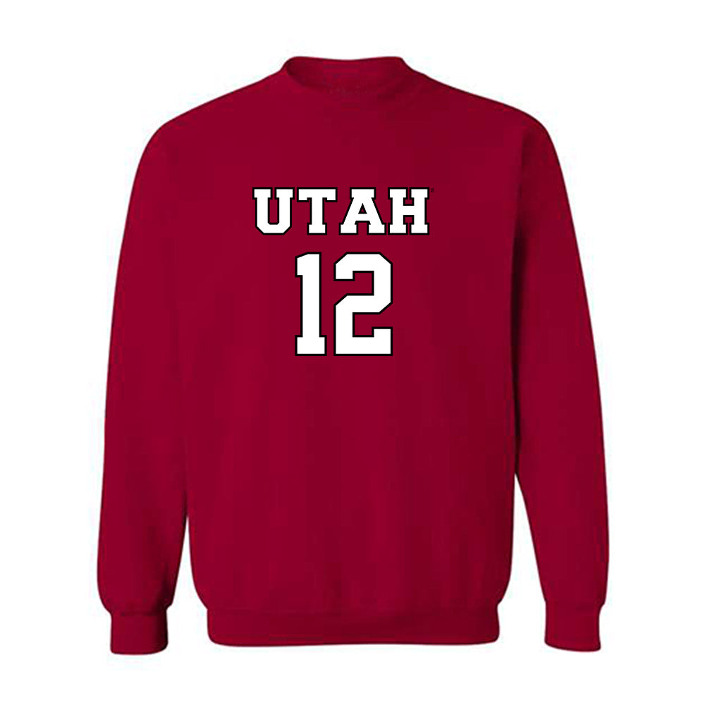 Utah - NCAA Women's Basketball : Chyra Evans - Sports Shersey Crewneck Sweatshirt-0