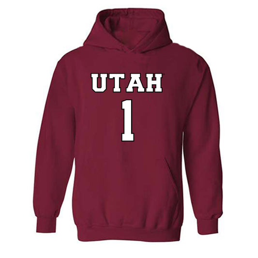 Utah - NCAA Women's Basketball : Avery Hjelmstad - Sports Shersey Hooded Sweatshirt-0