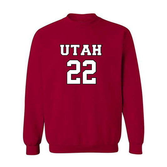 Utah - NCAA Women's Basketball : Ella Todd - Sports Shersey Crewneck Sweatshirt-0