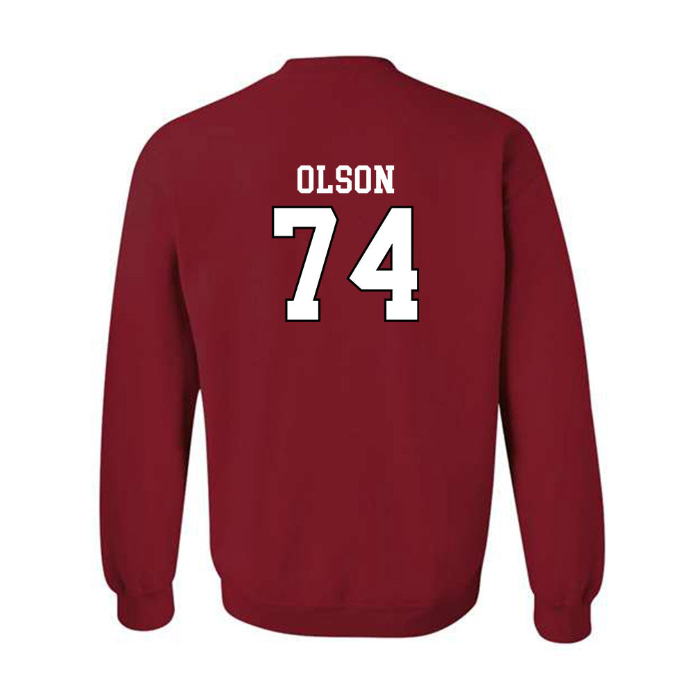 Utah - NCAA Football : Keith Olson - Generic Shersey Crewneck Sweatshirt-1