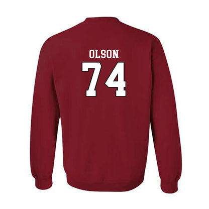 Utah - NCAA Football : Keith Olson - Generic Shersey Crewneck Sweatshirt-1