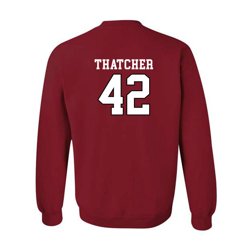 Utah - NCAA Football : Christian Thatcher - Generic Shersey Crewneck Sweatshirt-1