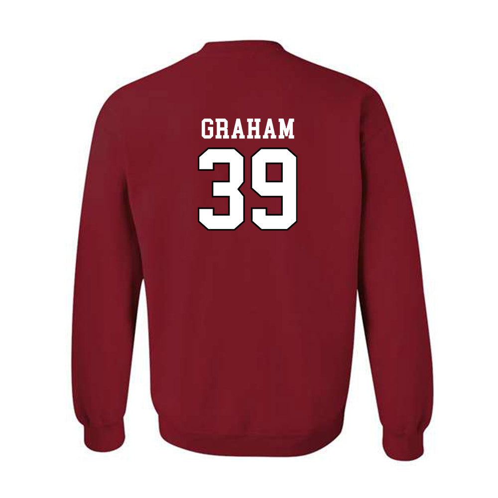 Utah - NCAA Baseball : Seth Graham - Generic Shersey Crewneck Sweatshirt-1