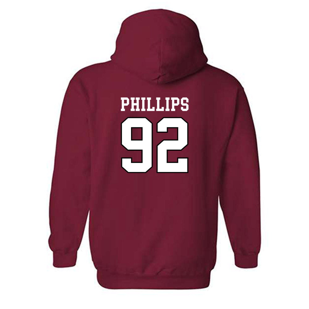 Utah - NCAA Football : Orion Phillips - Generic Shersey Hooded Sweatshirt-1