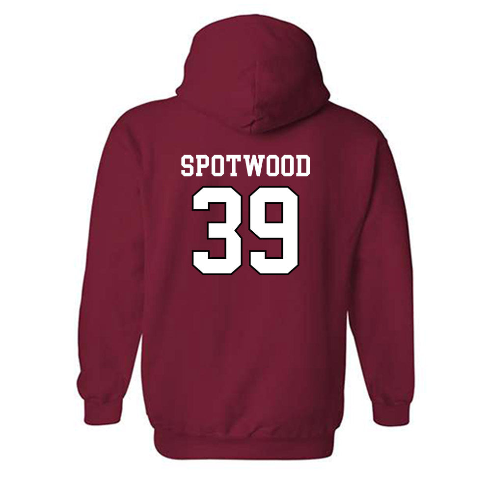 Utah - NCAA Football : Bryan Spotwood - Generic Shersey Hooded Sweatshirt-1