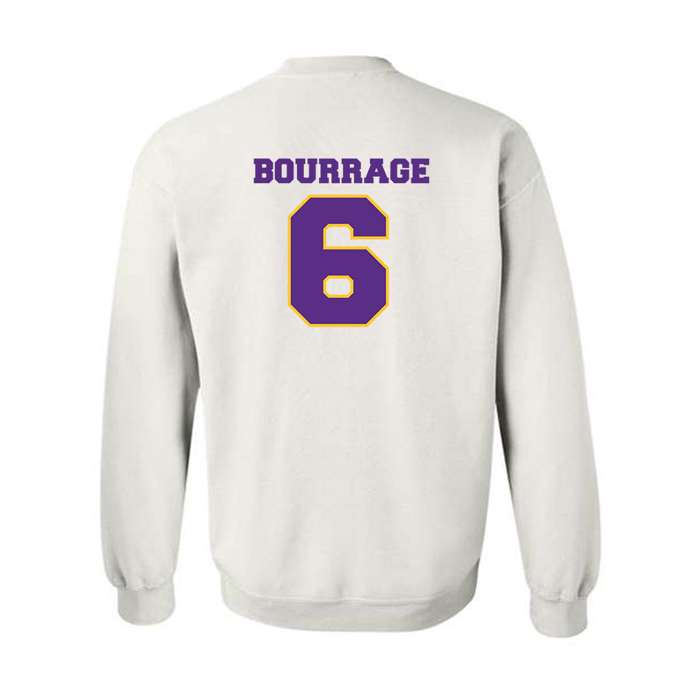 LSU - NCAA Women's Basketball : Divine Bourrage - Sports Shersey Crewneck Sweatshirt-1