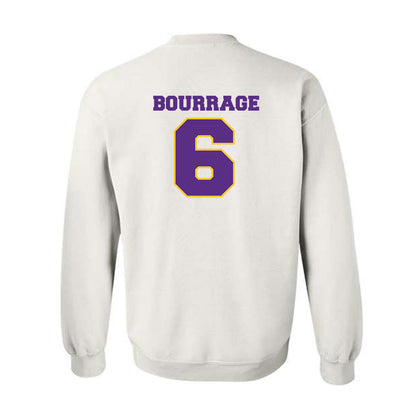 LSU - NCAA Women's Basketball : Divine Bourrage - Sports Shersey Crewneck Sweatshirt-1