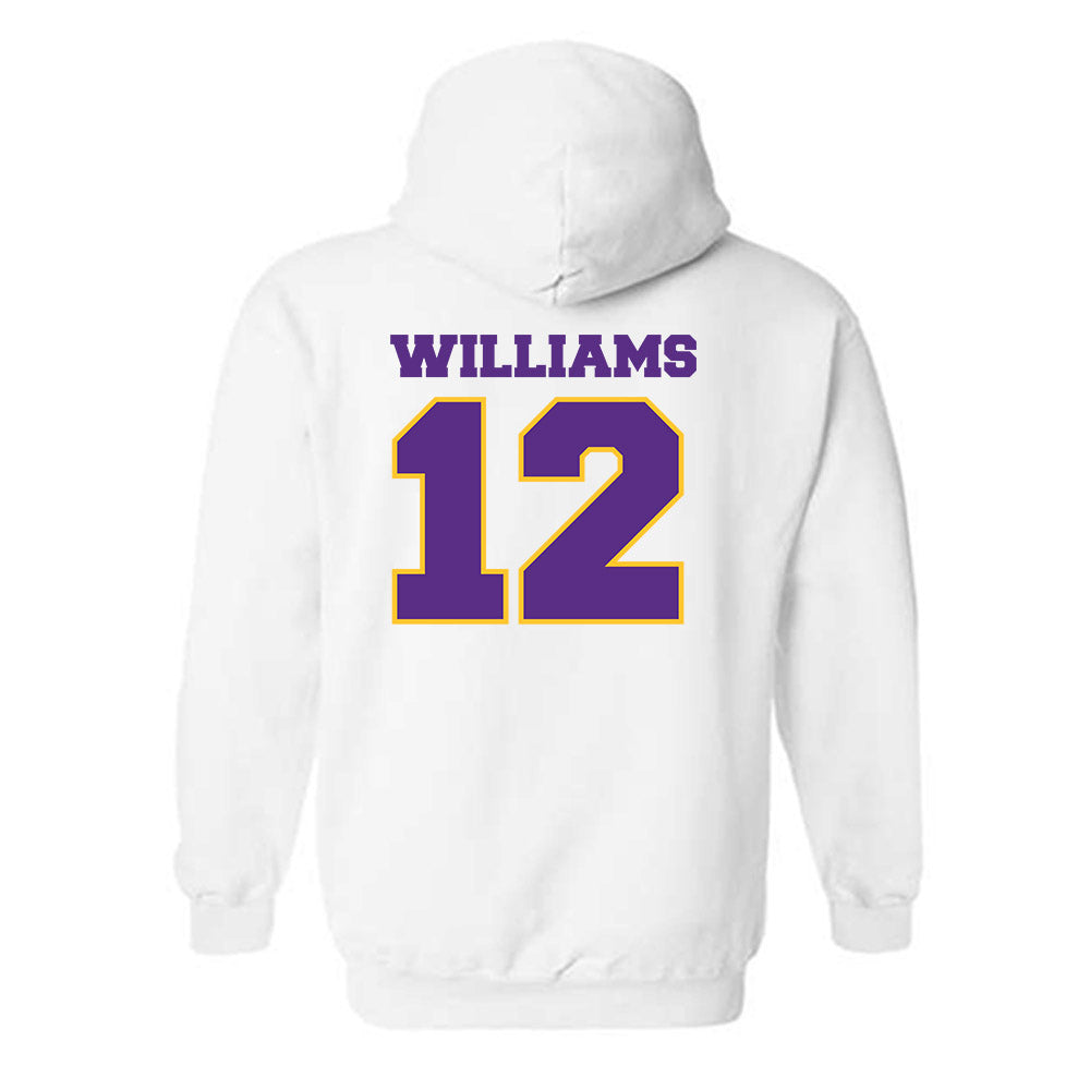 LSU - NCAA Women's Basketball : Mikaylah Williams - Sports Shersey Hooded Sweatshirt-1