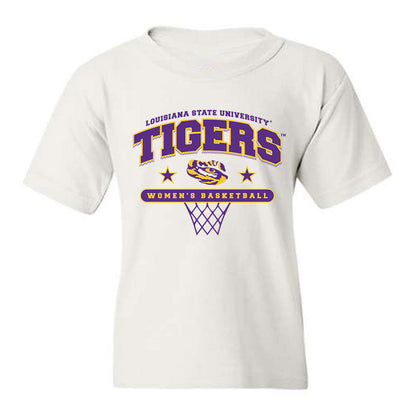 LSU - NCAA Women's Basketball : Mikaylah Williams - Sports Shersey Youth T-Shirt-0