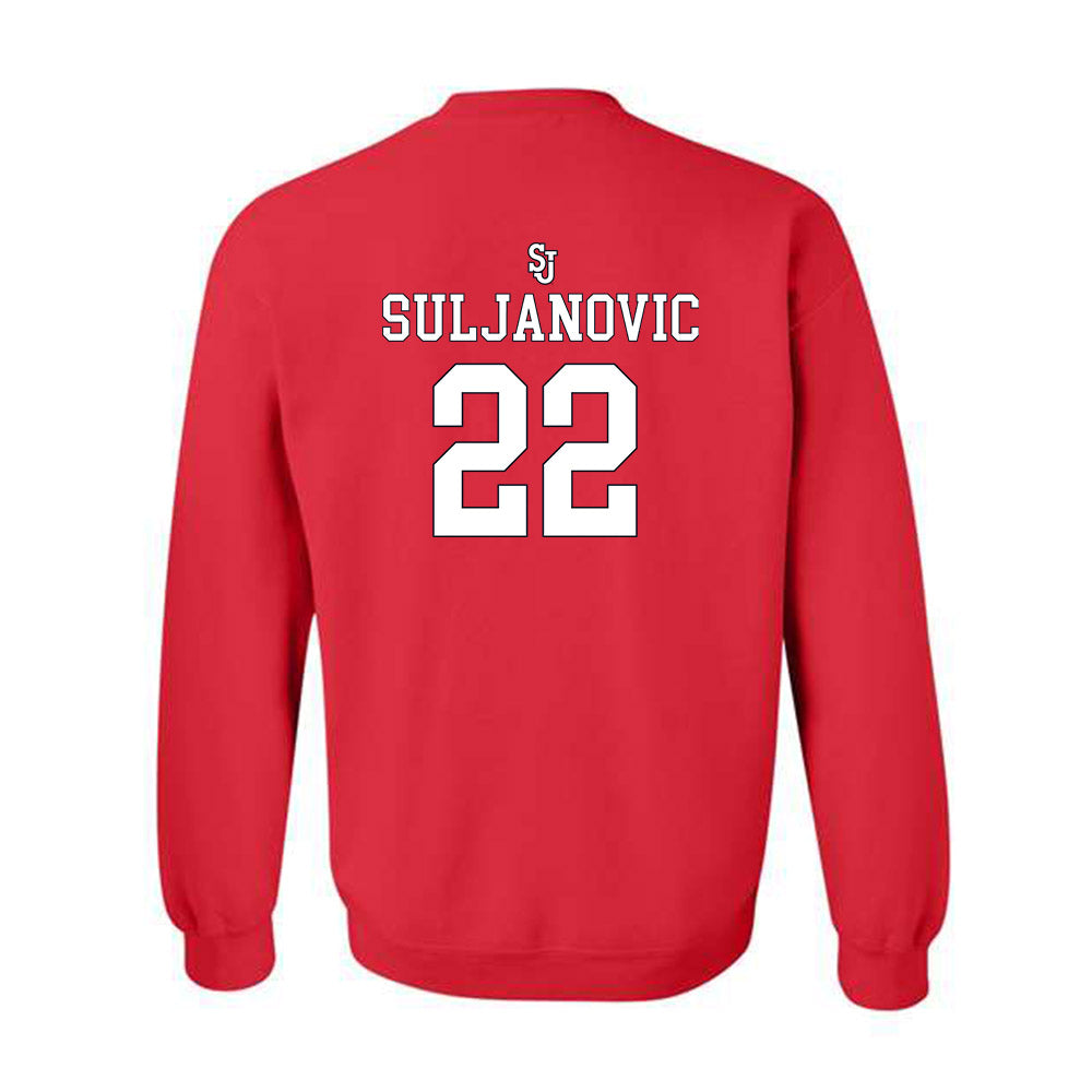 St. Johns - NCAA Men's Basketball : Imran Suljanovic - Sports Shersey Crewneck Sweatshirt-1