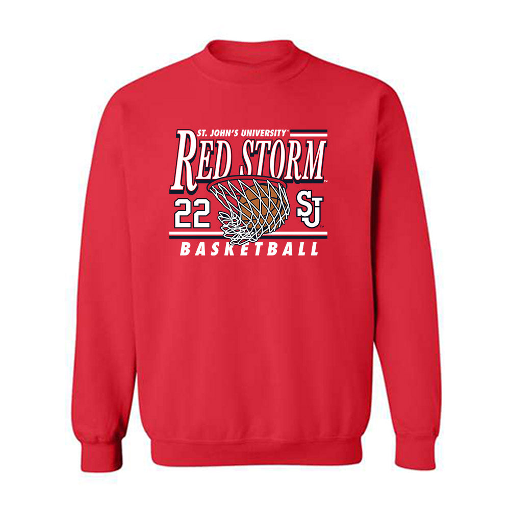 St. Johns - NCAA Men's Basketball : Imran Suljanovic - Sports Shersey Crewneck Sweatshirt-0