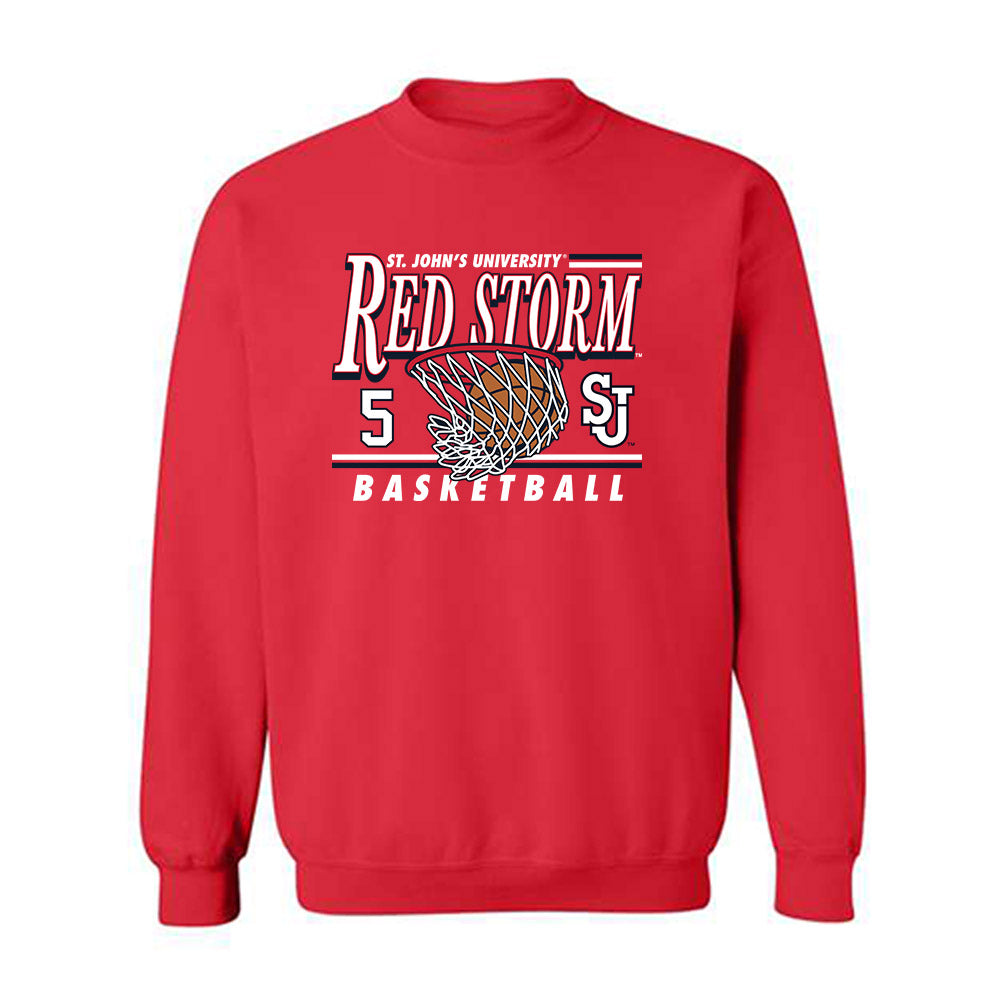 St. Johns - NCAA Men's Basketball : Kelvin Odih - Sports Shersey Crewneck Sweatshirt-0