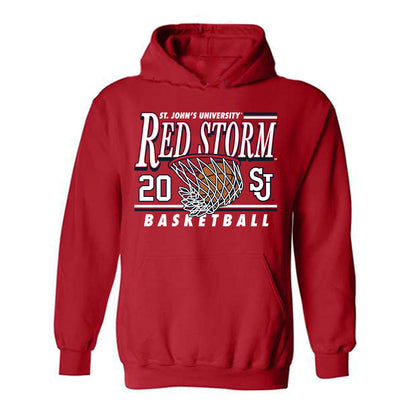 St. Johns - NCAA Women's Basketball : Sa'Mya Wyatt - Sports Shersey Hooded Sweatshirt-0