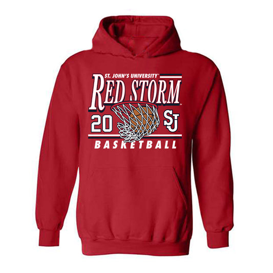 St. Johns - NCAA Women's Basketball : Sa'Mya Wyatt - Sports Shersey Hooded Sweatshirt-0