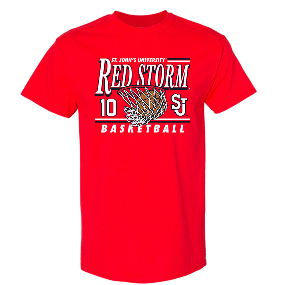 St. Johns - NCAA Women's Basketball : Brooke Moore - Sports Shersey T-Shirt-0