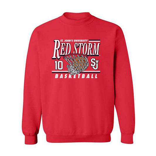 St. Johns - NCAA Women's Basketball : Brooke Moore - Sports Shersey Crewneck Sweatshirt-0